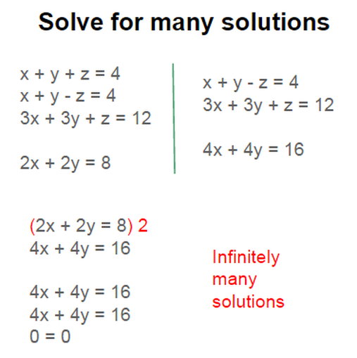 three variable system of equations solver